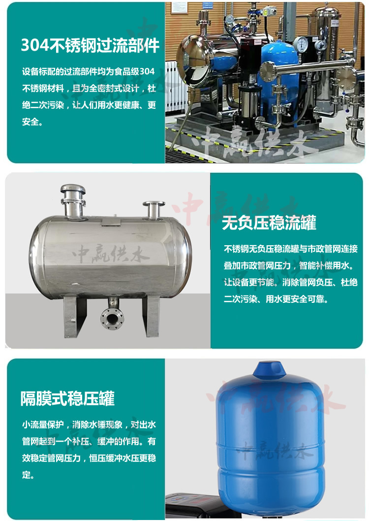 成套無負壓供水設(shè)備特點